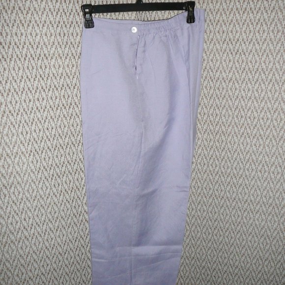 Capri Crop Pants Fully Lined Purple Size L NWT - Picture 3 of 12